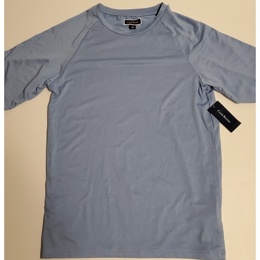 New Club Room Men's Lightweight Short Sleeve T-Shirt Blue Size Small NWT